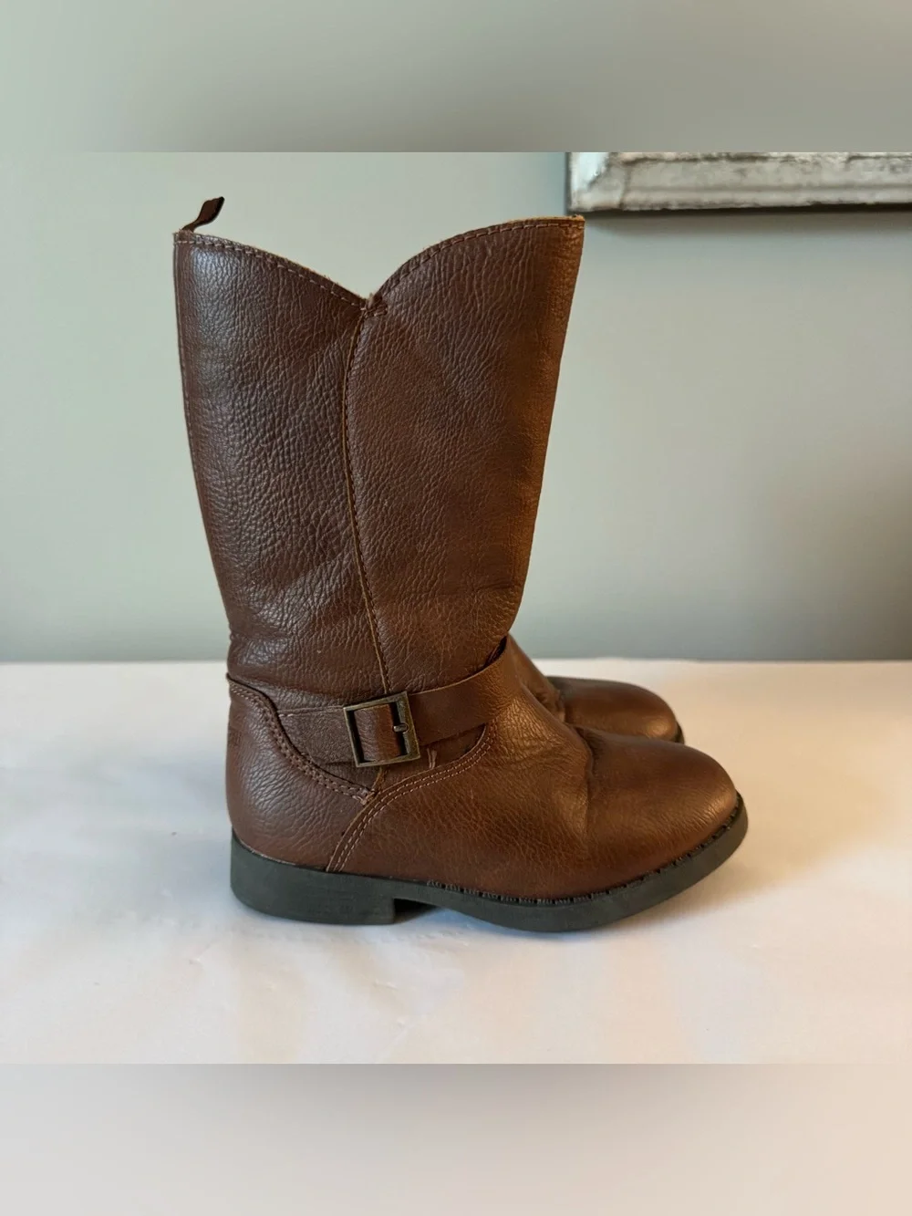 OSH KOSH Size 9 Toddler Brown Cowboy Cowgirl Brown Boots Girls